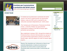 Tablet Screenshot of comitatodirittiumani.net